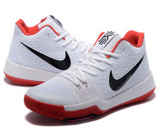 Nike Kyrie 3 White Black Red Discount Code